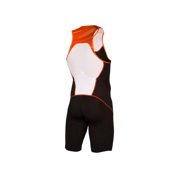 Z3R0D - start TRISUIT MAN FRONT ZIP BLACK ORANGE