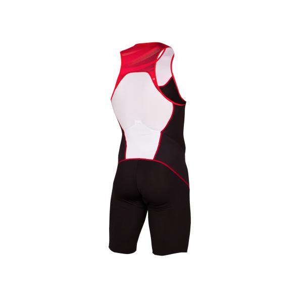 Z3R0D - start TRISUIT MAN FRONT ZIP BLACK RED