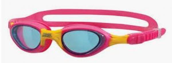 Zoggs Super Seal Junior swimming goggles pink / yellow