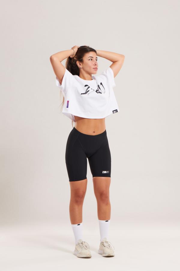 T-SHIRT OVERSIZE CROP FEMME