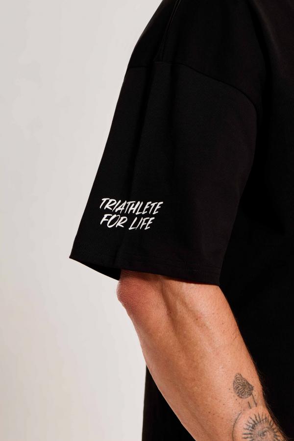 T-shirt oversize homme noir Threshold Zone - Z3R0D