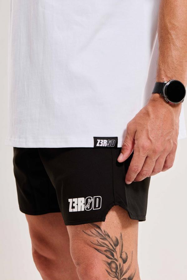 T-Shirt oversize blanc Swim Bike Run homme lifestyle Z3R0D