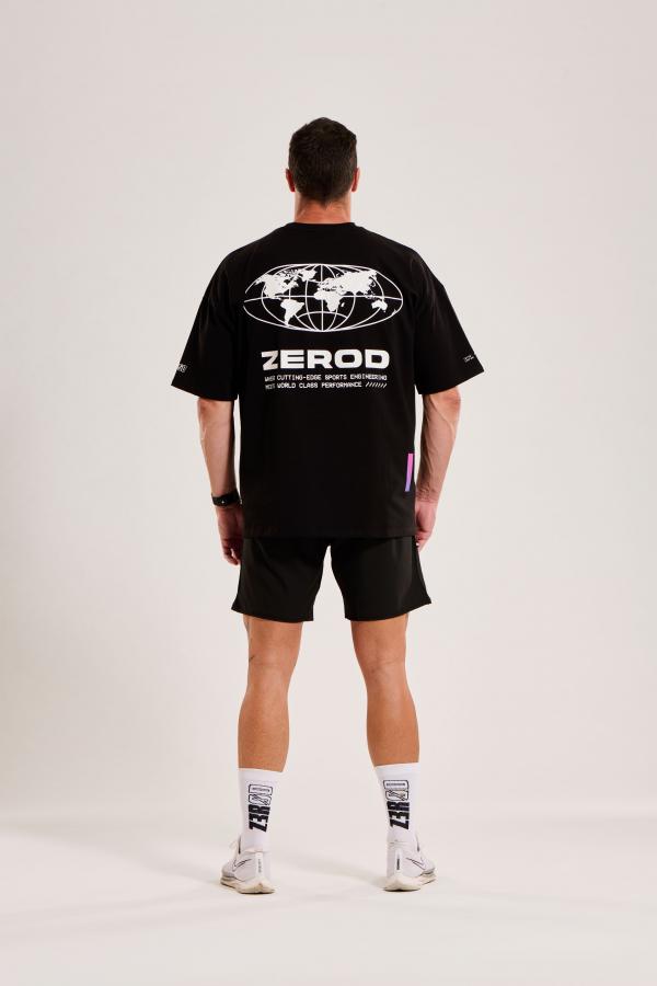 T-Shirt oversize homme Vortex noir Z3R0D
