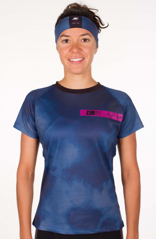 WOMAN HOT PURPLE MIST RUNNING T-SHIRTS 