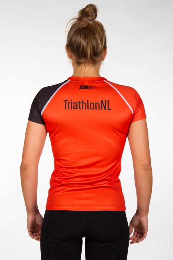 Netherlands Woman Running T-shirt | Z3R0D Dutch running tee