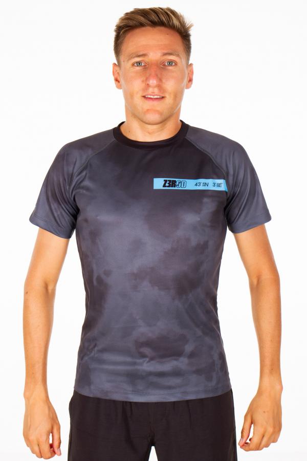 T-shirt manches courtes running hommes Lime thunderstorm Z3R0D 
