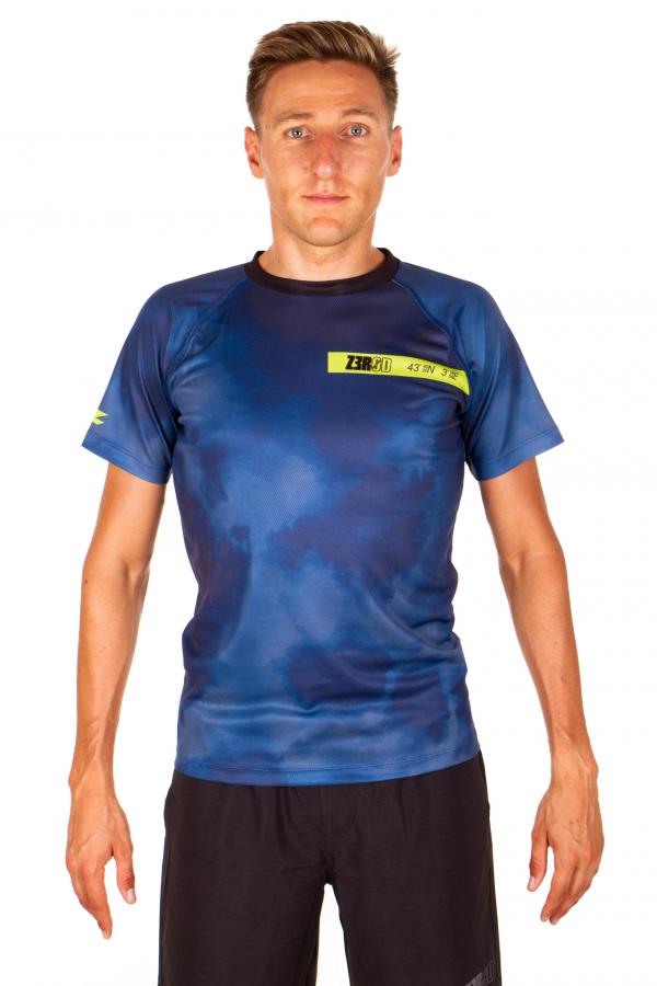 T-shirt manches courtes running hommes Lime thunderstorm Z3R0D 