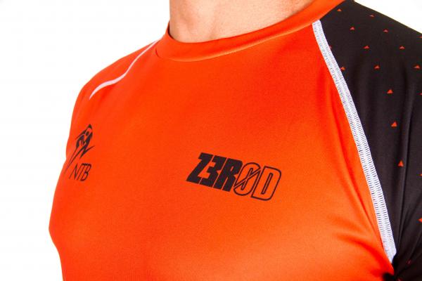 Netherlands Man Orange Running T-shirt | Z3R0D Dutch running tee