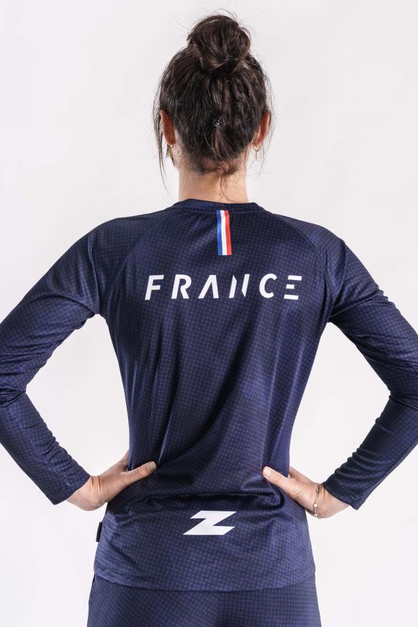 T-shirt manches longues running équipe de France Z3R0D