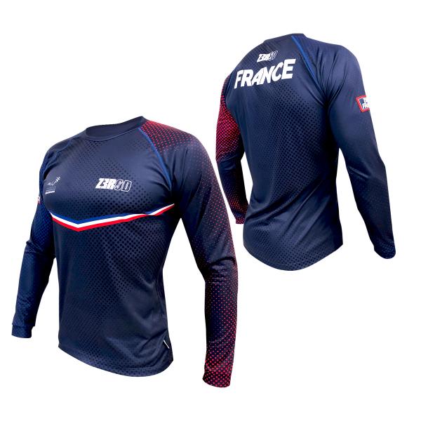 T-shirt manches longues running équipe de France Z3R0D