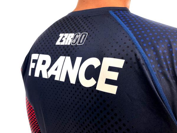 T-shirt manches longues running équipe de France Z3R0D