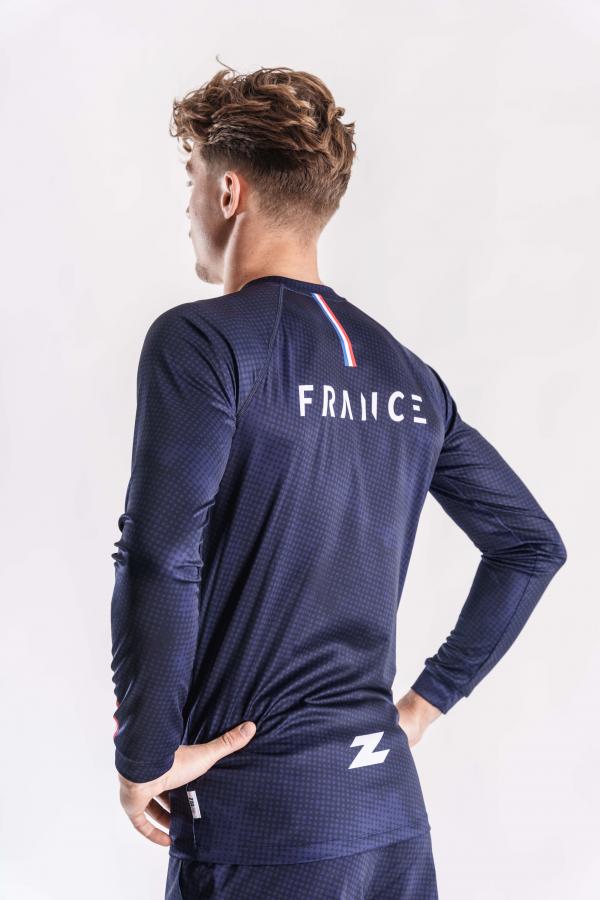 T-shirt manches longues running équipe de France Z3R0D