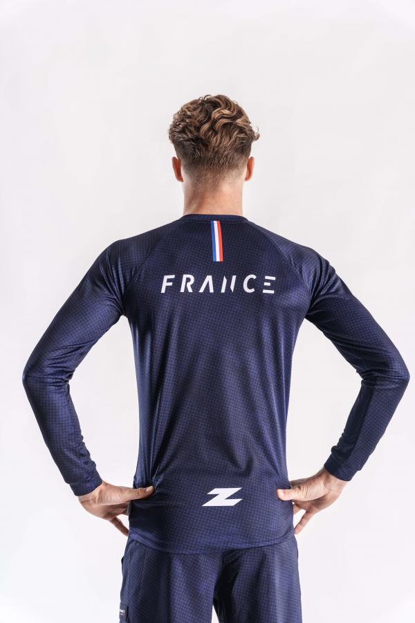 T-shirt manches longues running équipe de France Z3R0D