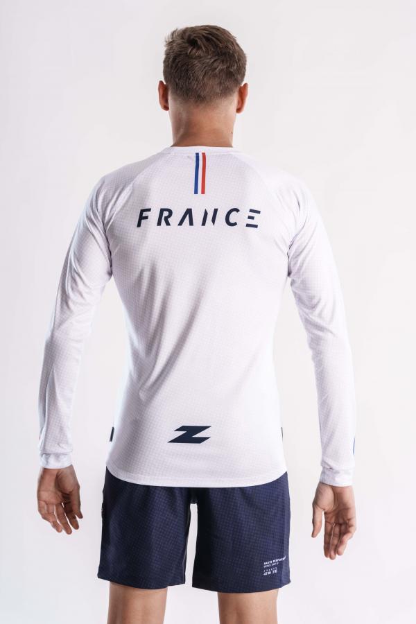 T-shirt manche courtes running hommes équipe de France Z3R0D