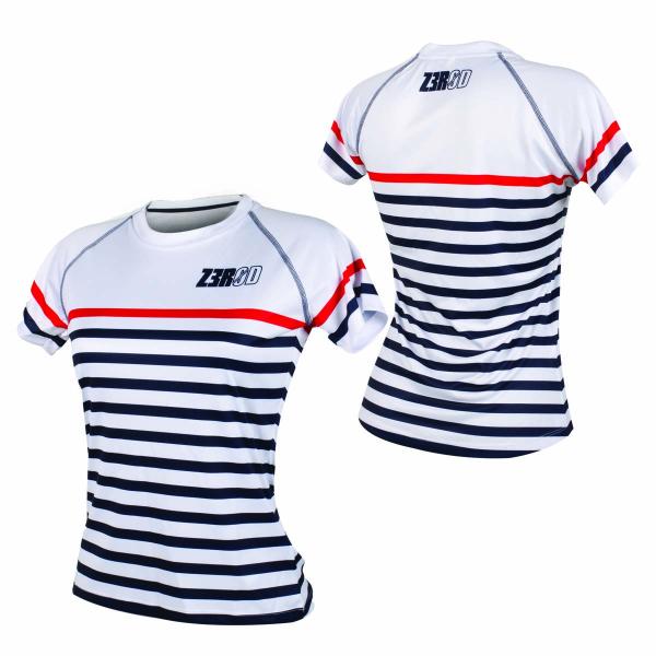 Z3R0D Mariniere running t-shirt for women