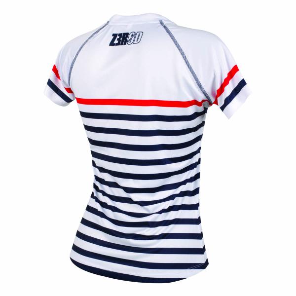 Z3R0D Mariniere running t-shirt for women