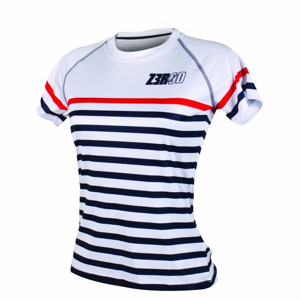 Z3R0D Mariniere running t-shirt for women
