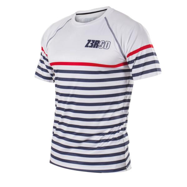 Z3R0D - T-shirt marinière homme, t-shirt running