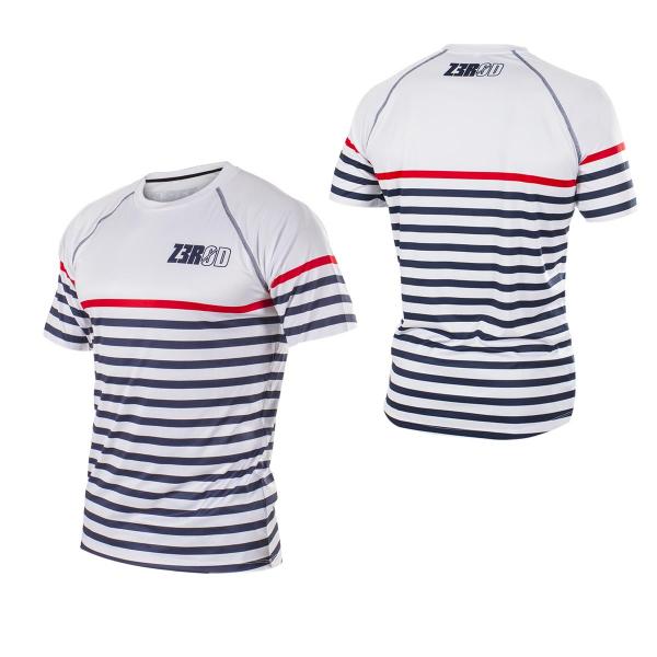 Z3R0D - T-shirt marinière homme, t-shirt running