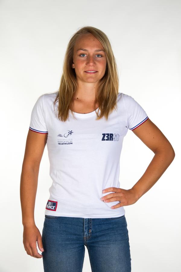 Z3R0D - Triathlon : Outlet : T-SHIRTS WOMAN FRANCE         (WHITE)