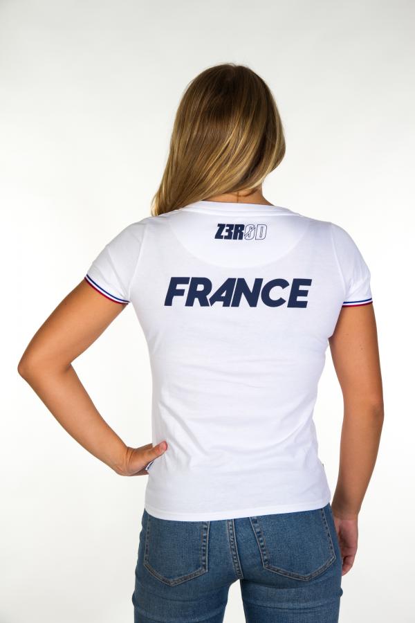 Z3R0D - Triathlon : Outlet : T-SHIRTS WOMAN FRANCE         (WHITE)