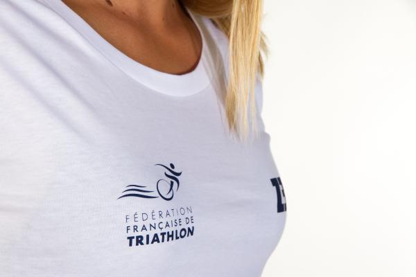 Z3R0D - Triathlon : Outlet : T-SHIRTS WOMAN FRANCE         (WHITE)