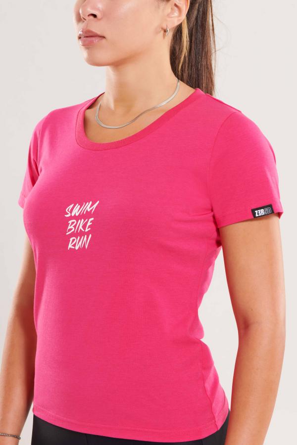 T-shirt lifestyle femme triblend SBR rose| Z3R0D