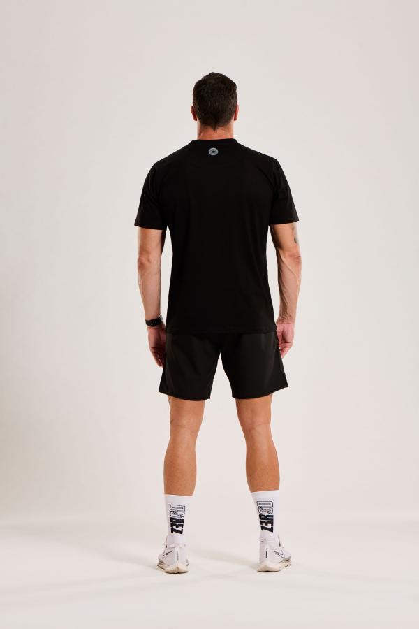 T-shirt lifestyle homme triblend swim bike run noir| Z3R0D