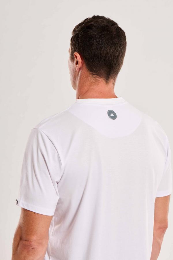 T-shirt lifestyle homme triblend Vortex Blanc | Z3R0D