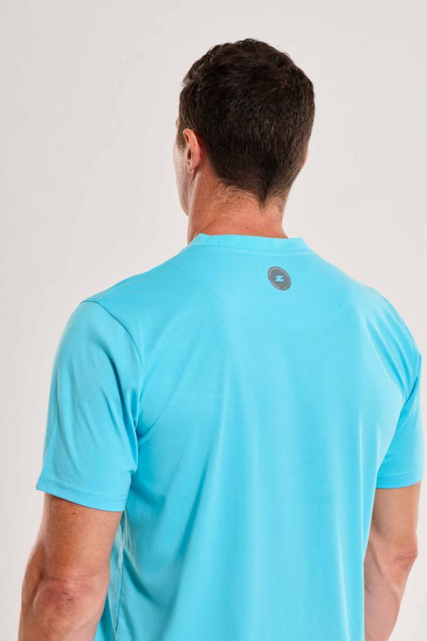 T-shirt lifestyle homme triblend atoll swim bike run| Z3R0D