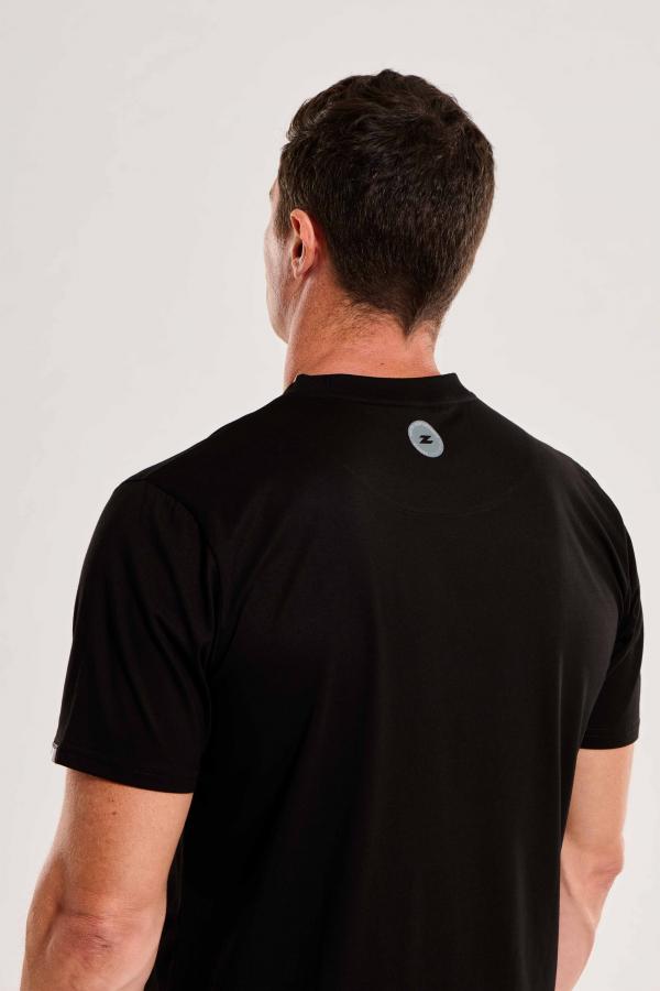 T-shirt lifestyle homme triblend swim bike run noir| Z3R0D