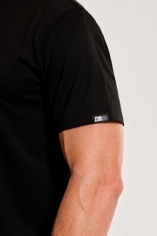 T-shirt lifestyle homme triblend swim bike run noir| Z3R0D