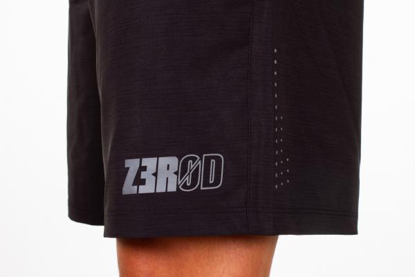 Tech black shorts for men | Z3R0D