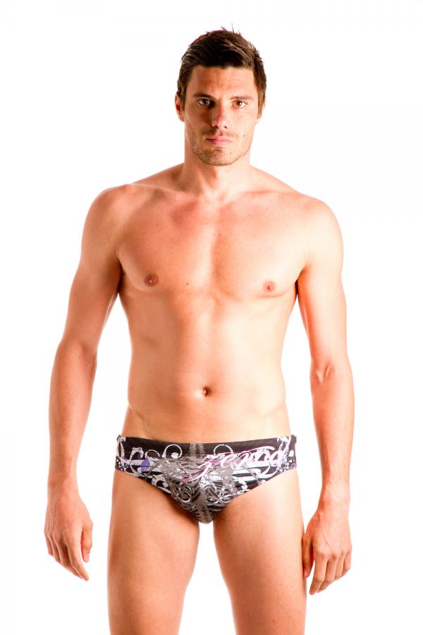 Z3R0D - Triathlon : Swimming, BRIEFS : BRIEF SKELETON (GRAPHIC)