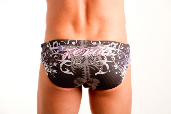 Z3R0D - Triathlon : Swimming, BRIEFS : BRIEF SKELETON (GRAPHIC)