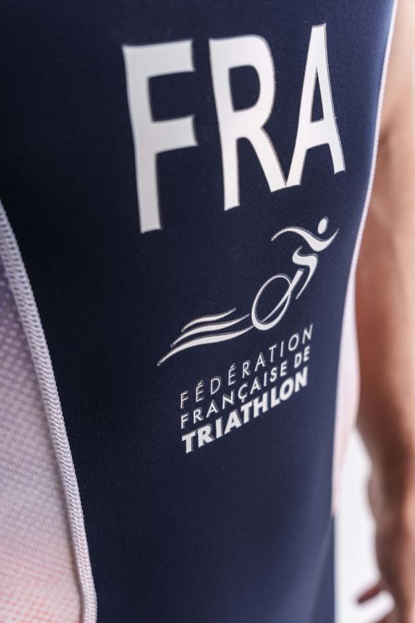 Tenue de triathlon, trifonction olympique homme FRANCE Z3R0D