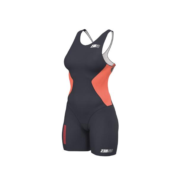 Trifonction racer femme Fusion Coral | Z3R0D - tenue de triathlon 