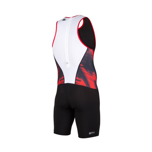 Triathlon Racer man red vivacity trisuit | Z3R0D 