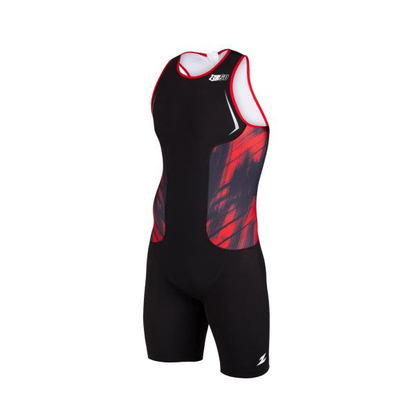 Triathlon Racer man red vivacity trisuit | Z3R0D 