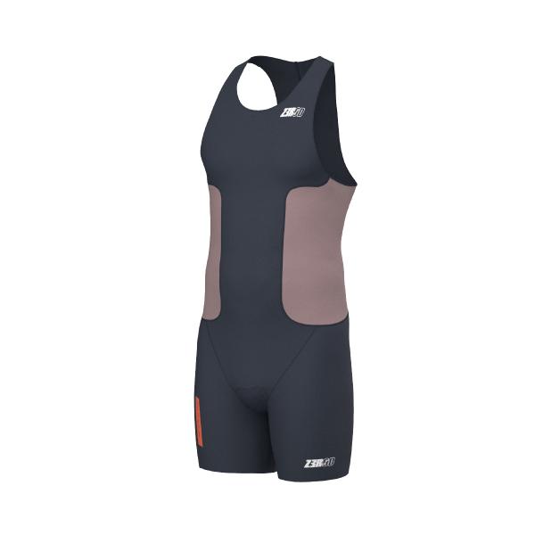 Triathlon Racer man Cinder Grey trisuit | Z3R0D 