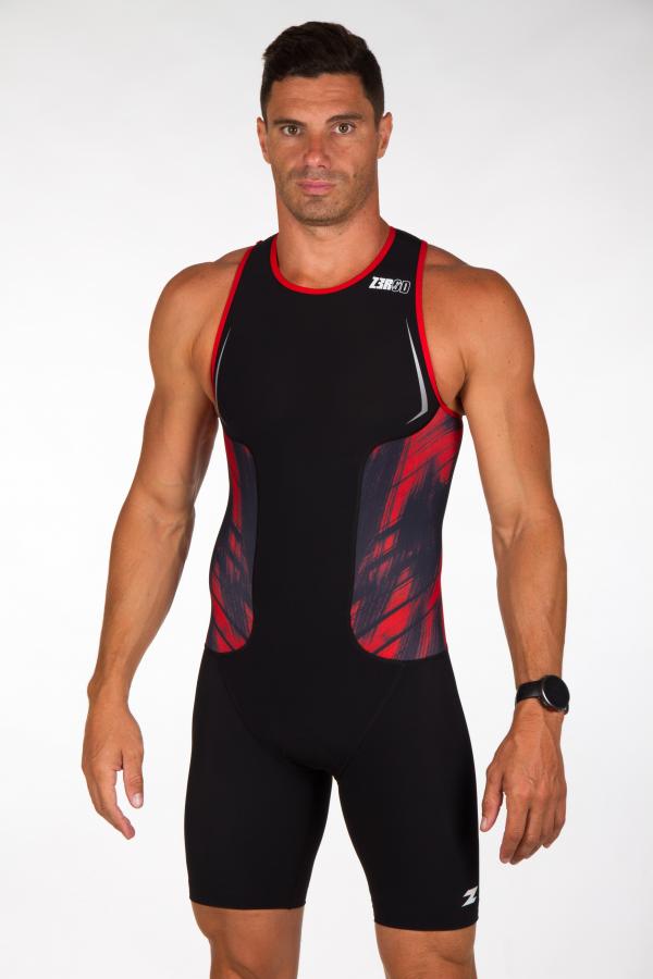 Triathlon Racer man red vivacity trisuit | Z3R0D 