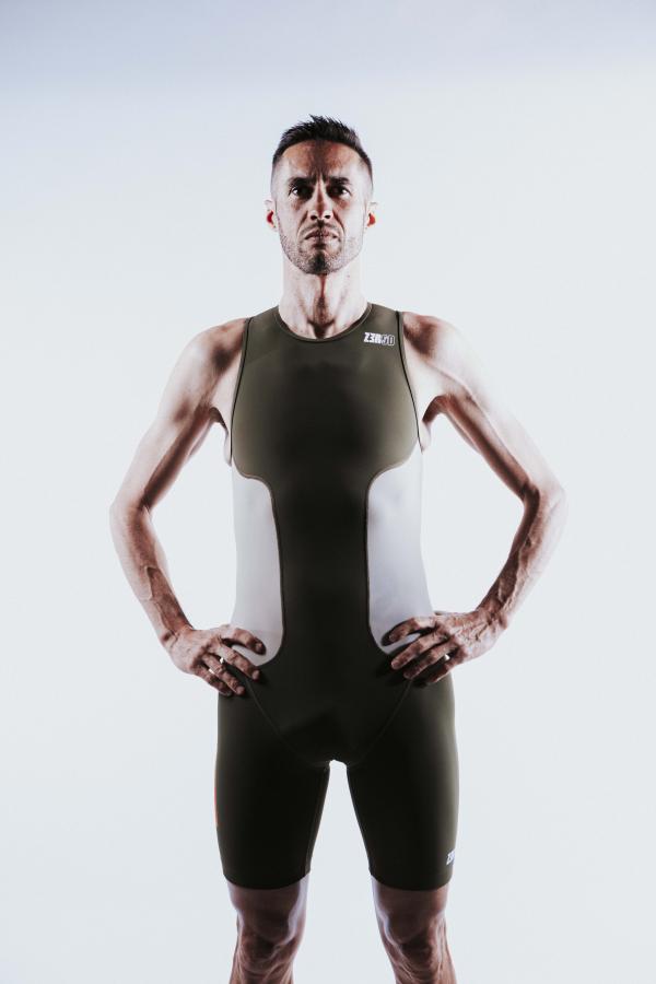 Triathlon Racer man Cedar Green trisuit | Z3R0D 