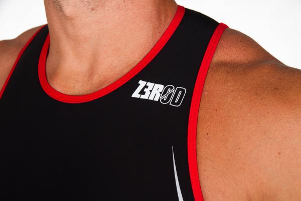 Triathlon Racer man red vivacity trisuit | Z3R0D 