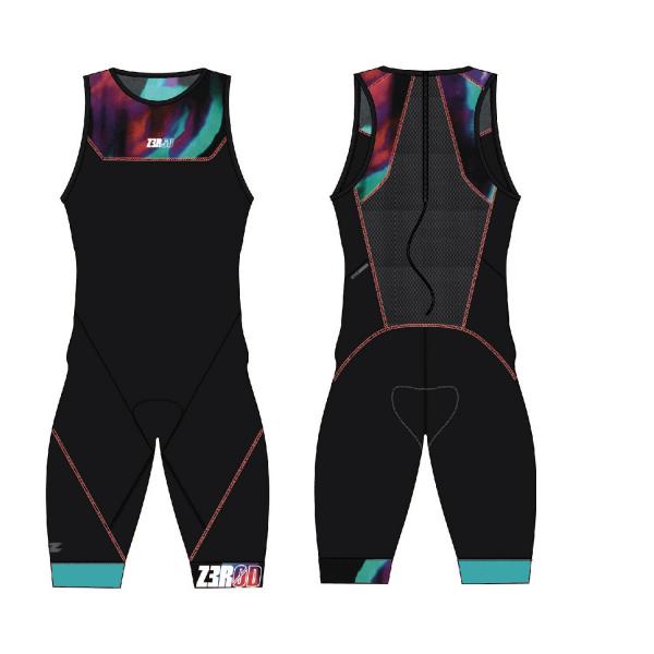 Z3R0D - BLACK/PINK start TRISUIT KID