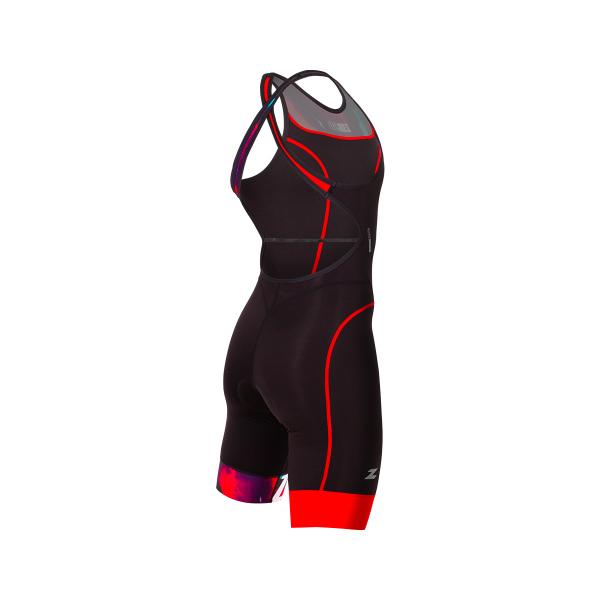 Woman New Wave start trisuit | Z3R0D black female triathlon suit