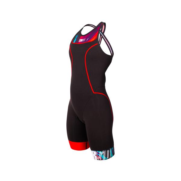 Woman New Wave start trisuit | Z3R0D black female triathlon suit