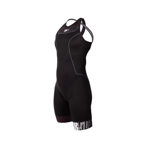 Woman start Strobolight trisuit | Z3R0D black female triathlon suit