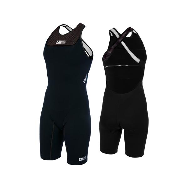 Woman start trisuit | Z3R0D black female triathlon suit