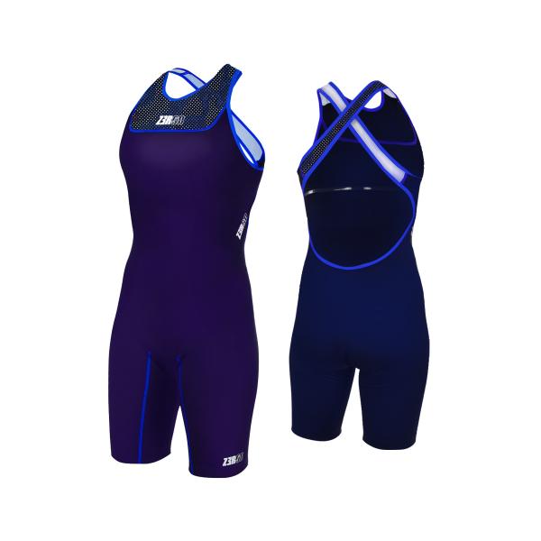 Woman start trisuit | Z3R0D dark blue female triathlon suit