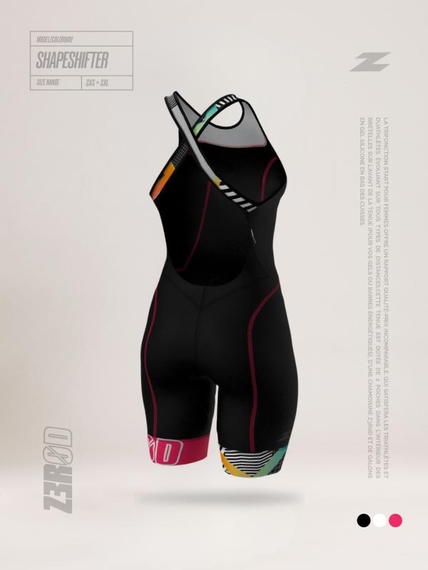 Trifonction noire Start femme Shapeshifter | Z3R0D - tenue de triathlon